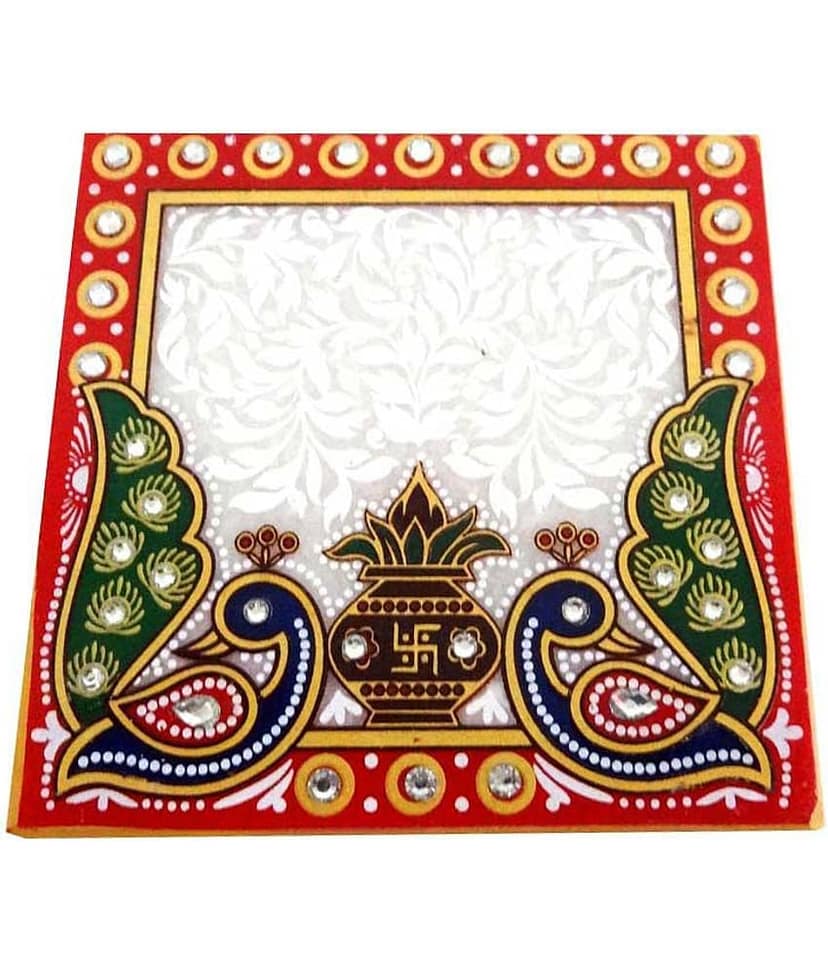 Sajawat Bazaar Traditional Makrana Marble Lord Ganesha With Peacock And Kalash view 2