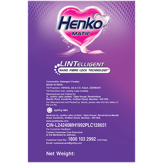 Henko Matic Lintelligent Detergent Powder - Top Load, 2 Kg