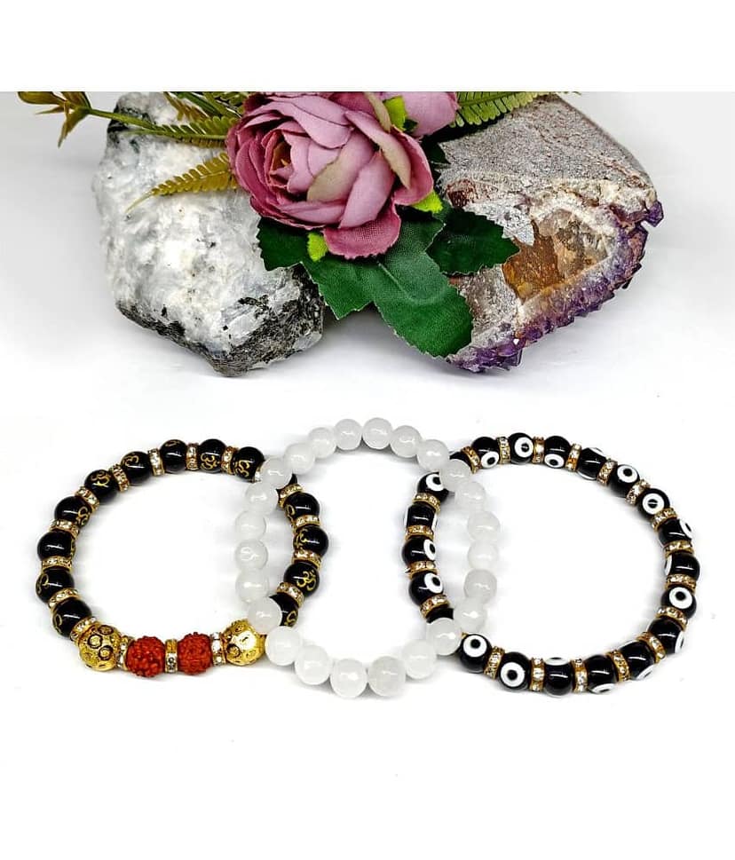 DAIVYA WELLNESS - Multicolor Bracelet ( Pack of 3 ) view 2