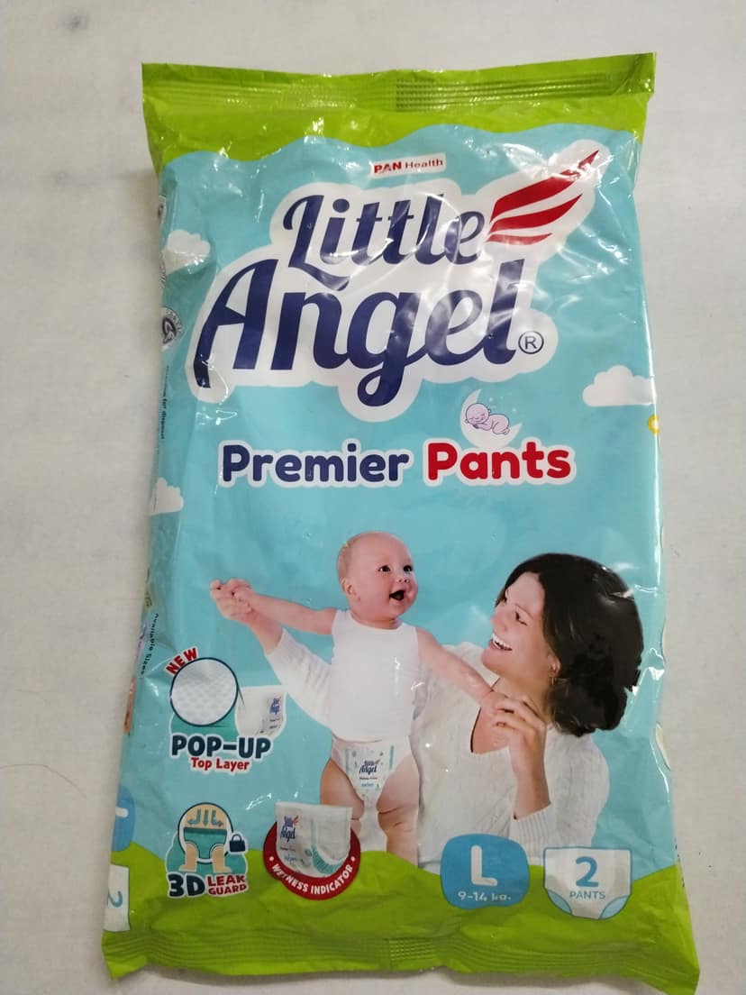 Pan health little angel premier top layer 3d leak guard L 9-14kg 2 pants