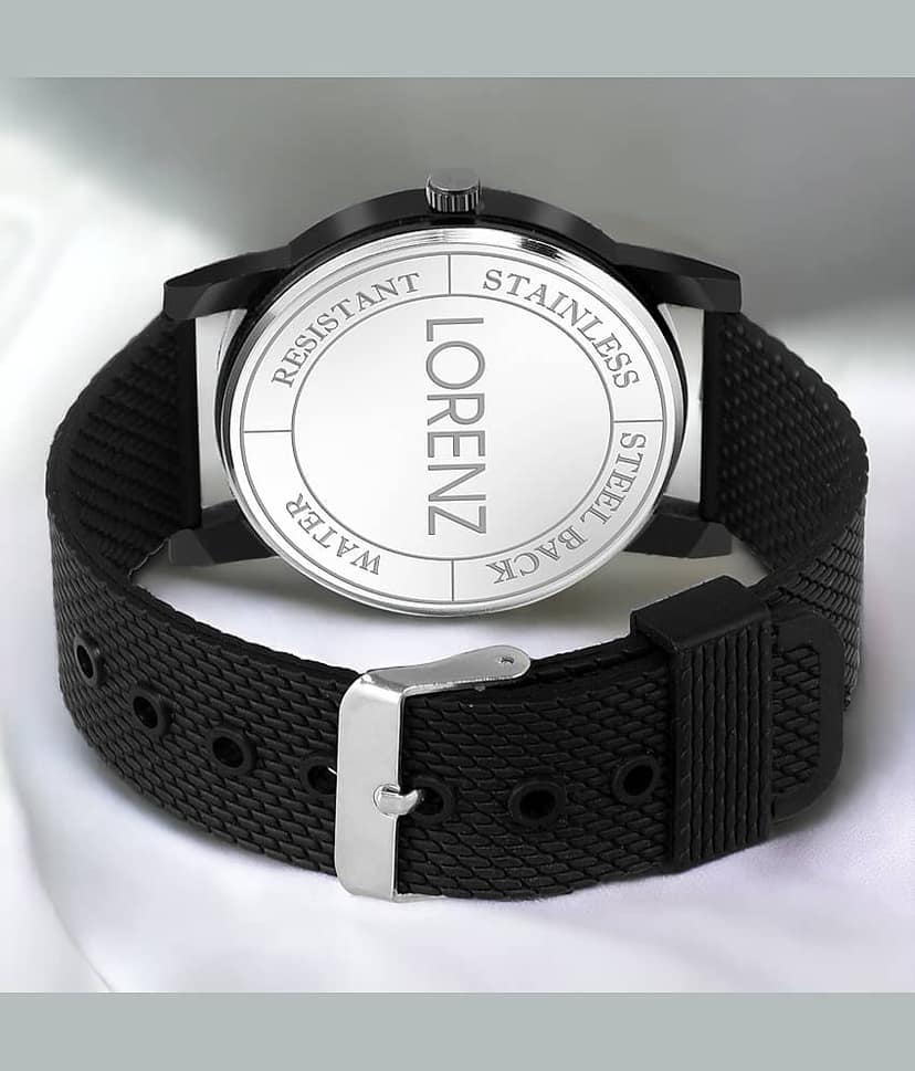 Lorenz Black Silicon Analog Men's Watch view 2