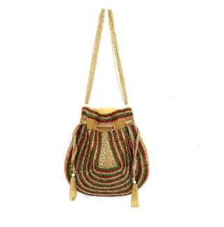 Multi Layer Potli Bag Beautiful Sequins Embellished handwork Polti Bag- Multicolour