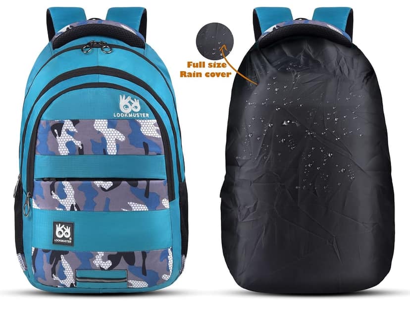 LOOKMUSTER 30 Litres Water Resistance Polyester Laptop Backpack view 6
