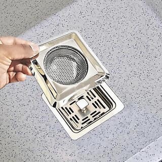 (Set of 1) Durable Stainless Steel Kitchen Sink Pop-Up Strainer 11 cm view 2