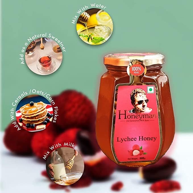 Honeyman Lychee Honey | Pure & Natural | Energy Booster 500 g view 3