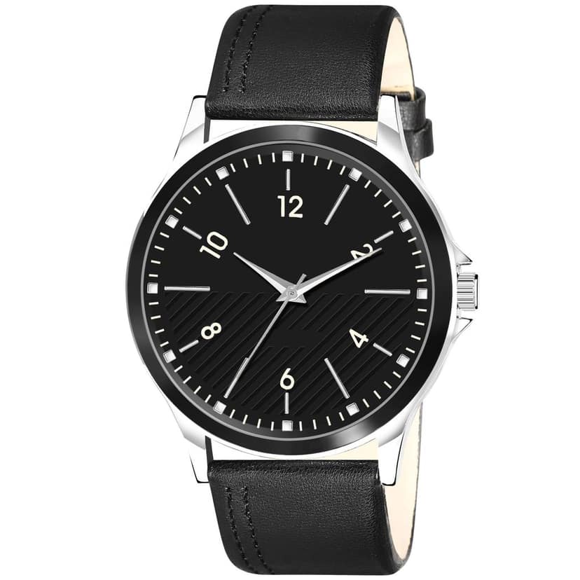 LOREM Black Stylish Dial Analog Watch for Men LR93-UF