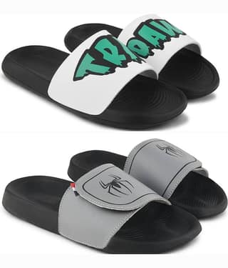 PERY PAO Multi Color Men's Combo Slipper