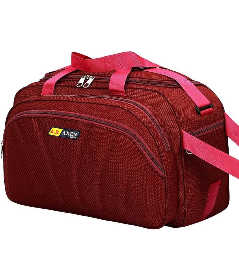AXEN BAGS - Purple Polyester Duffle Trolley