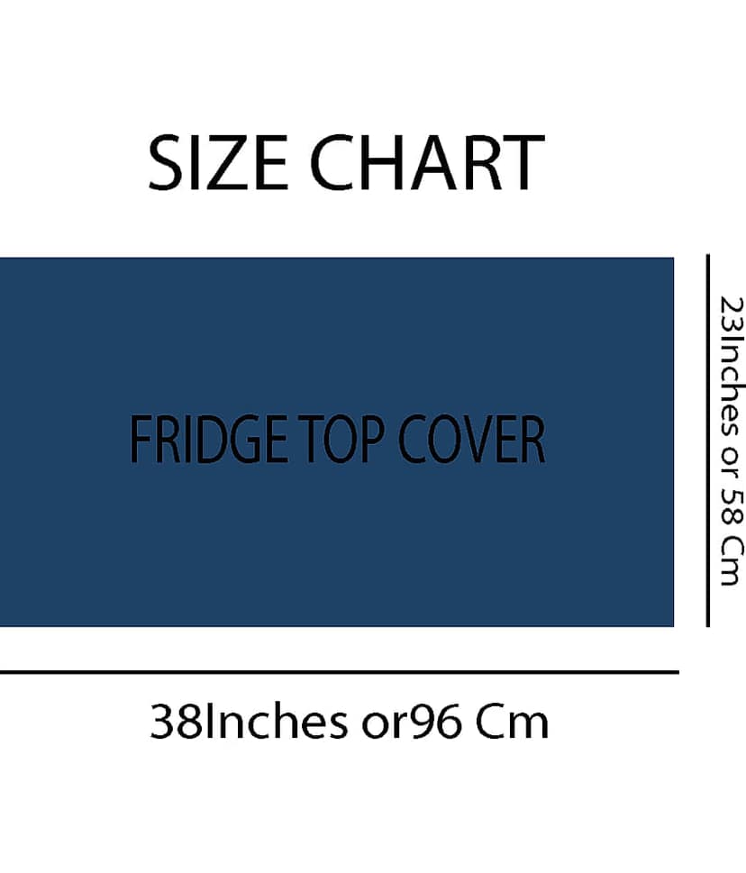 Aazeem Single Jute Multicolor Fridge Top Cover view 2