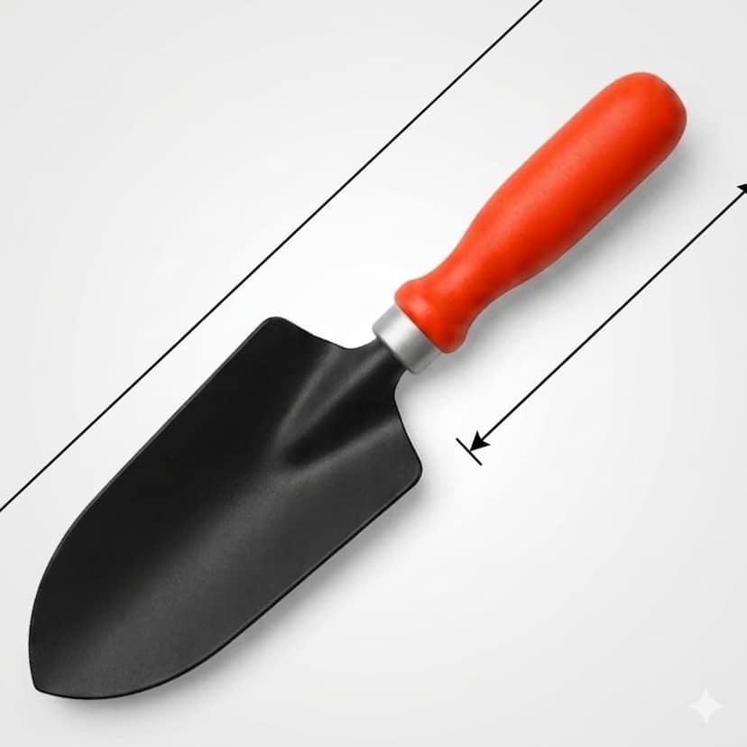 Garden Trowel – 1 PC Heavy-Duty Metal Gardening Tool with Ergonomic Handle | Premium Digging & Transplanting Hand Tool for Home Garden, Indoor Pots, Balcony & Outdoor Gardening