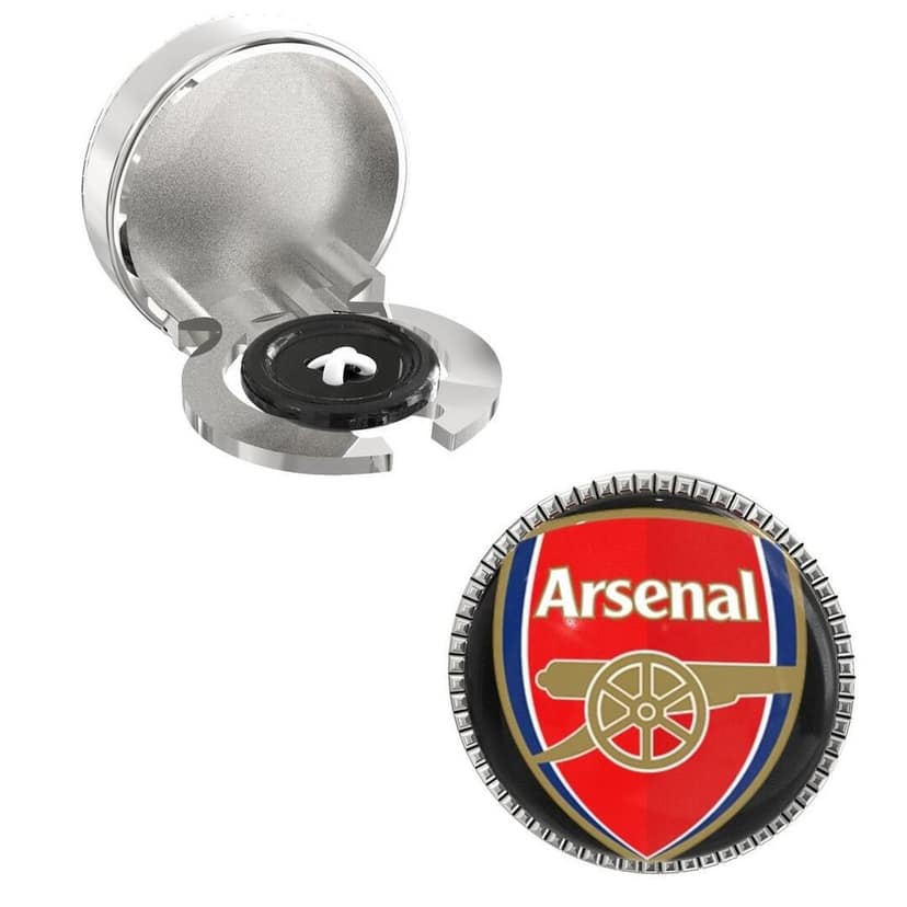 The Smart Buttons - Shirt Button Cover Cufflinks for Men - Arsenal Style