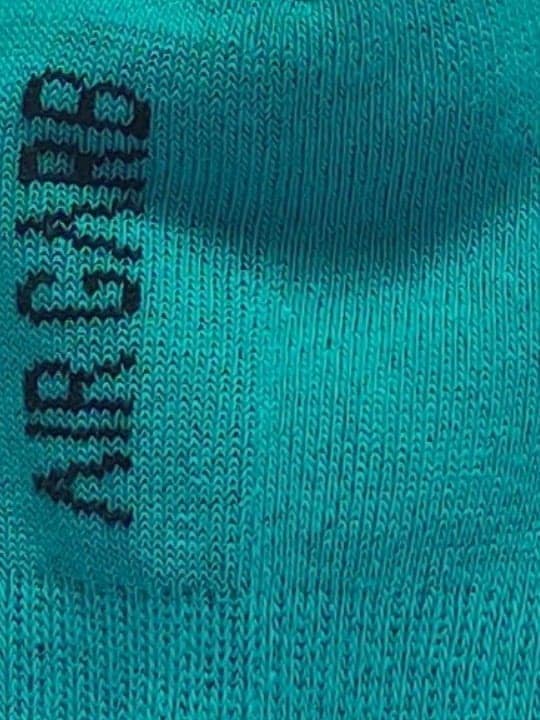 Air Garb's Cushioned No Show/ Invisible/ Secret Cotton Socks - Unisex - Aqua Blue view 4