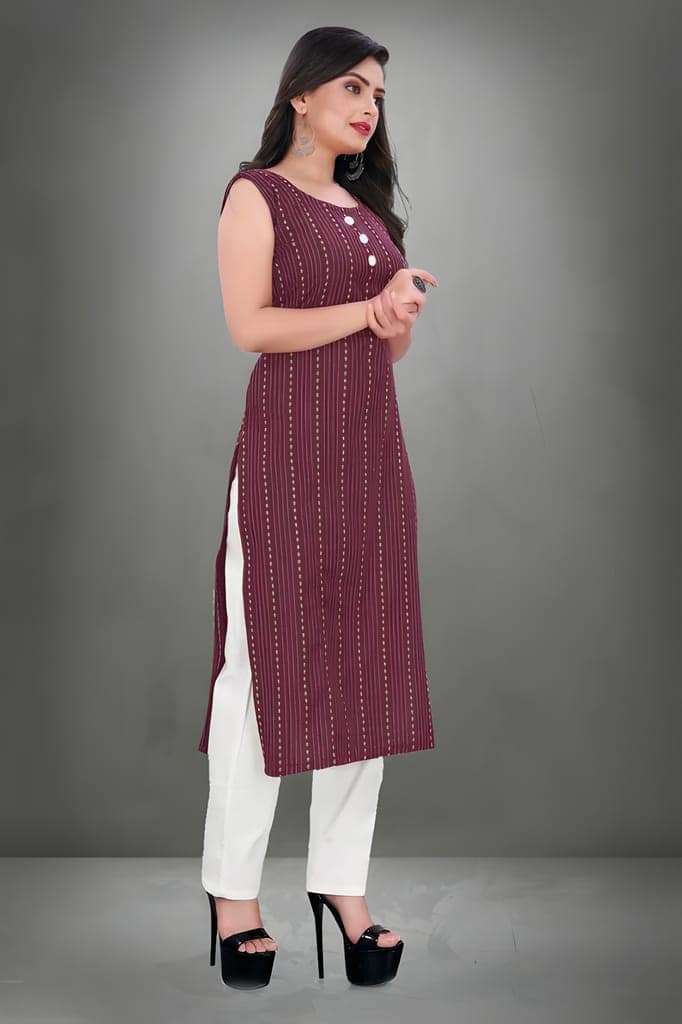 Women’s Ethnic Designer Kurti | Unique Pattern and Elegant Finish | Stylish Outfit for Casual Gatherings view 4