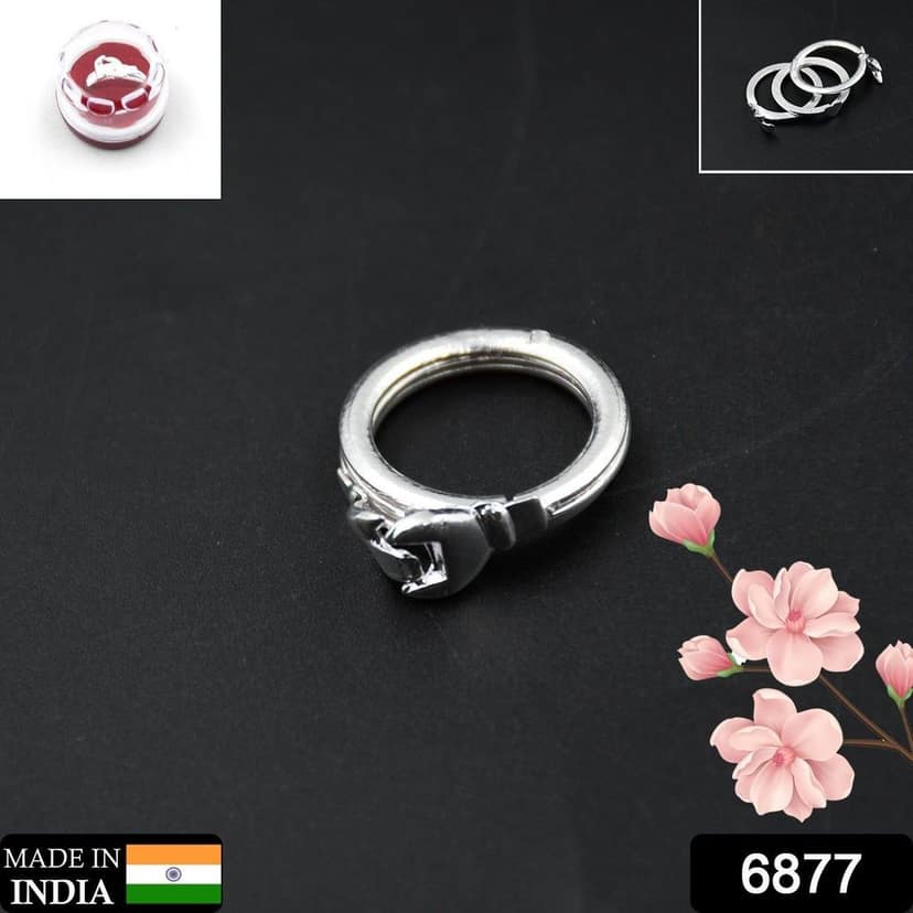 Three Interlocking Rings, Rings for Women and Girls Silver Ring | Valentine Ring, Rings Silver Toned Finger Ring for Women | Birthday Gift For girls and women Anniversary Gift for Wife, Friendship Ring. view 2