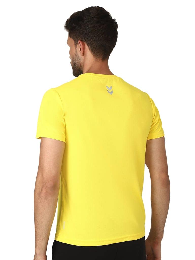 Budoc Round Neck Half Sleeve Solid Regular fit Polyester T-shirt for Men Comfortable Breathable Fabric Stretchable for Everyday Use Ideal for Yoga Training Gym Running or Performance view 4
