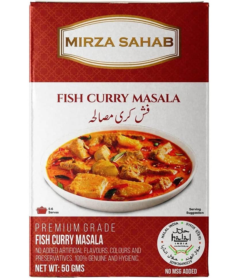 Mirza Sahab Fish Curry Masala Instant Mix 50 gm Pack of 4 view 2