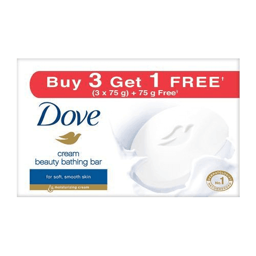 Dove Bathing Soap Cream Beauty 3 x 75g