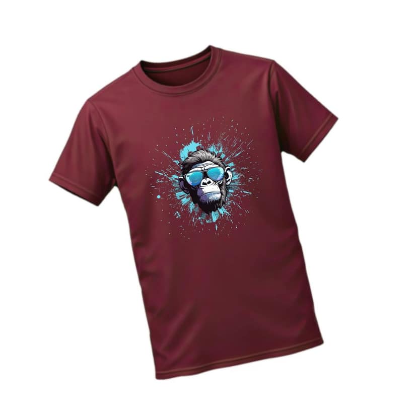 Trishoolin Abstract Theme Graphic T-Shirt (Design 10188MB) | Cotton Regular Fit Crew Neck Tee | Pack of 1 view 2