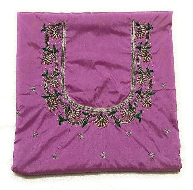 Buy Online Pink Color Embroidery Work Blouse Design For Women at Lowest Price