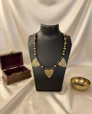 Glamvila Antique Finish Tribal Necklace