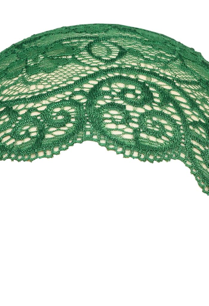 Girls and Womens Hijab Cap Hijab Headband, Under Hijab Scarf Black Green and Cream Naqab Head Scarf (3 pcs) view 5