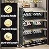 Elegant Shoe Storage Cabinet with Flap-Door Design_assorted colour