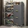 Elegant Shoe Storage Cabinet with Flap-Door Design_assorted colour view 2