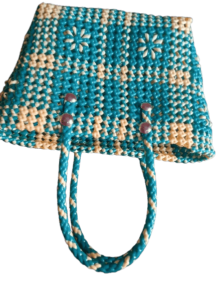 Handmade Colorful Plastic Wire Bag view 3