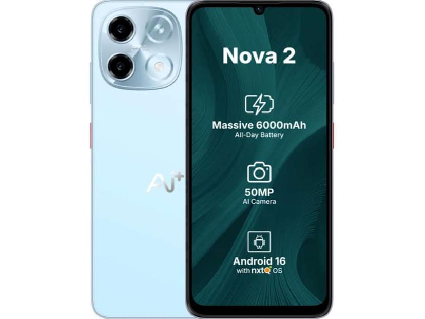Ai+ Nova 2 5G Smartphone, 6GB RAM, 128GB Storage - Blue