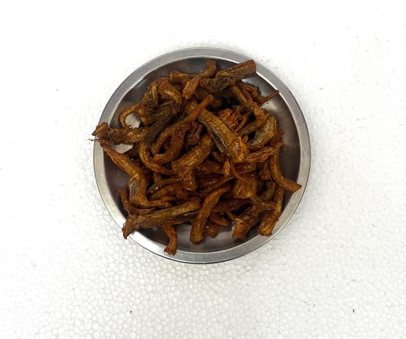 Dry fish/Dry Bombay Duck Chips (Roasted)spicy/ready to eat/100gm/100% NATURAL FOOD view 3