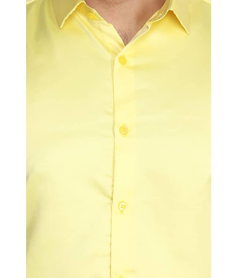 Comey Satin Slim Fit Solids Full Sleeves Men's Casual Shirt - Green ( Pack of 1 ) view 2