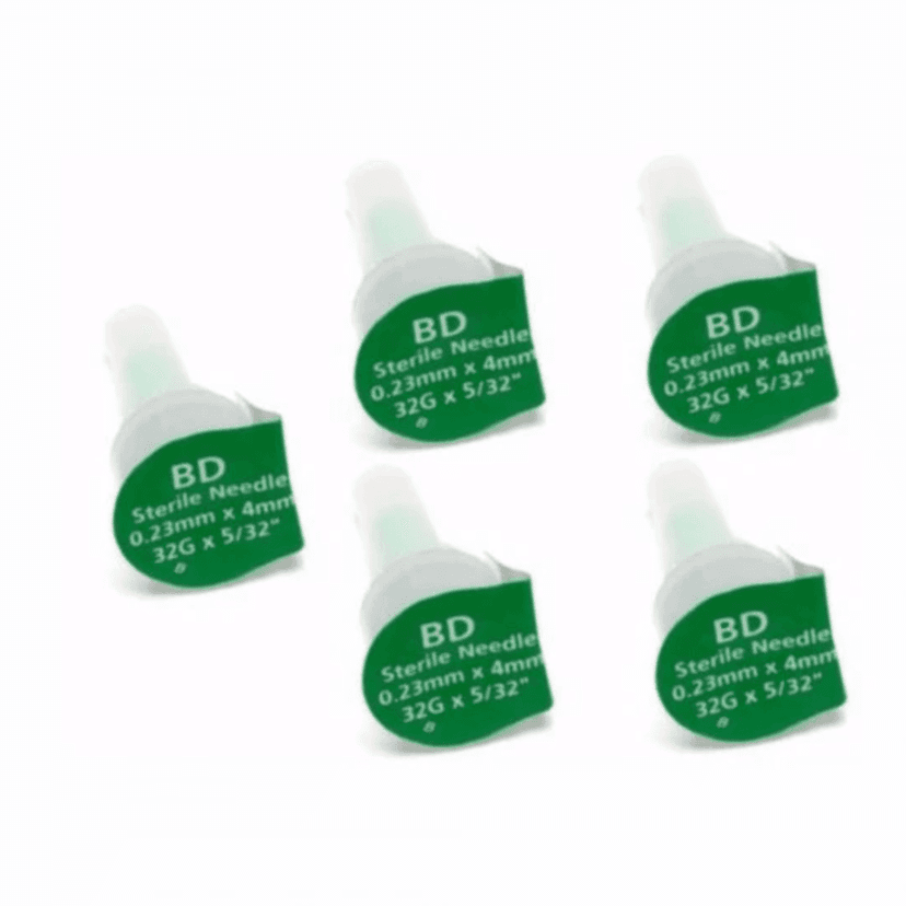 BD Ultra-Fine Pen Needles 32G x 4mm - 50 Count (10 packets of 5 pen needles) view 2