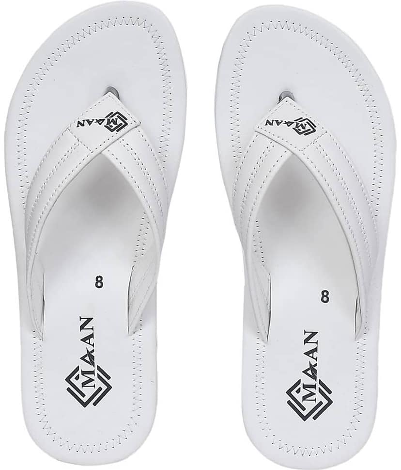 MAAN White Men's Thong Flip Flop