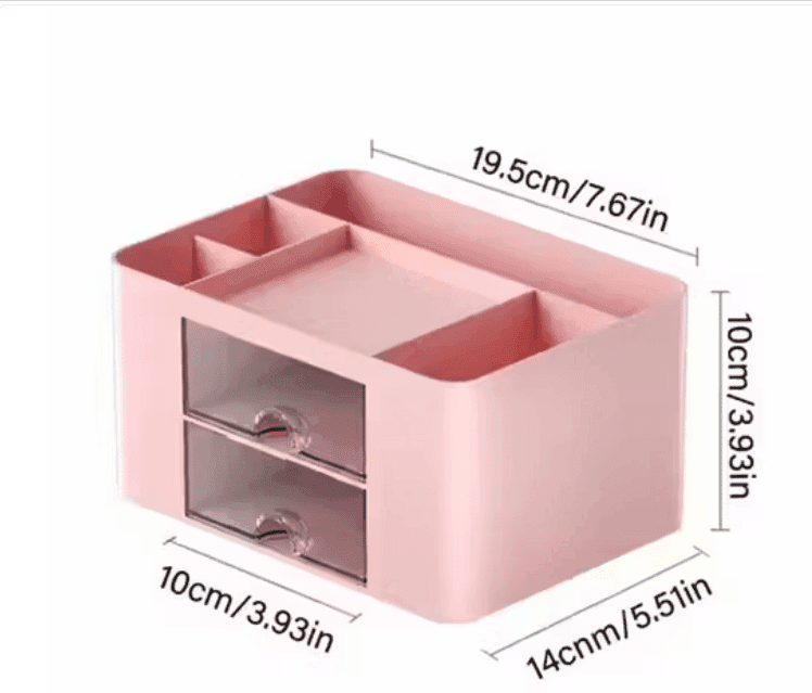 NXTBUY Makeup Organizer with Transparent Drawer – Cosmetic & Skincare Storage Box view 2