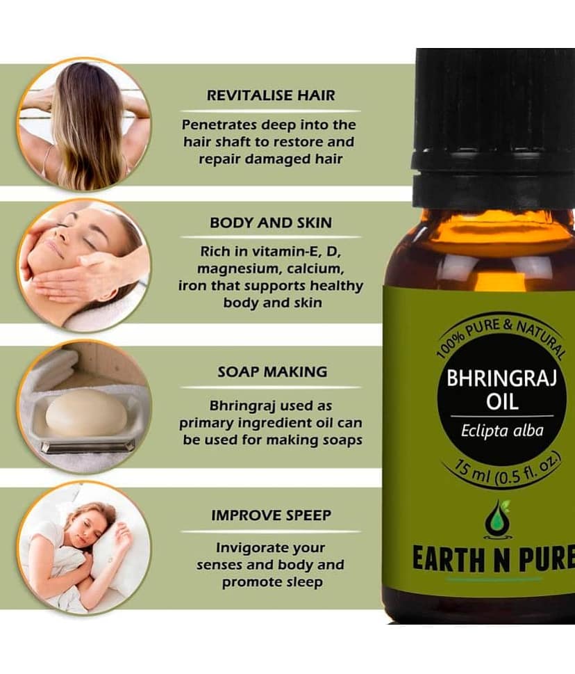 Earth N Pure - Bhringraj Essential Oil 15 mL ( Pack of 1 ) view 2