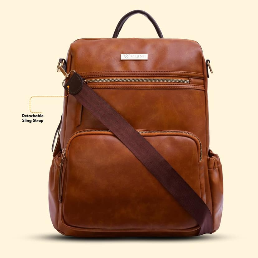 VISMIINTREND Women Bags | Stylish College Backpack | Backpack for Office Use | Travel Backpack | Vegan Leather | Waterproof | Laptop Backpack view 7