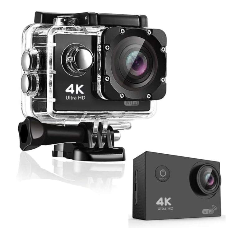 AUSHA 4K Waterproof Action Cam with Wi-Fi & 170° Wide-View Lens for Diving, Bike, and Outdoor Sports view 3