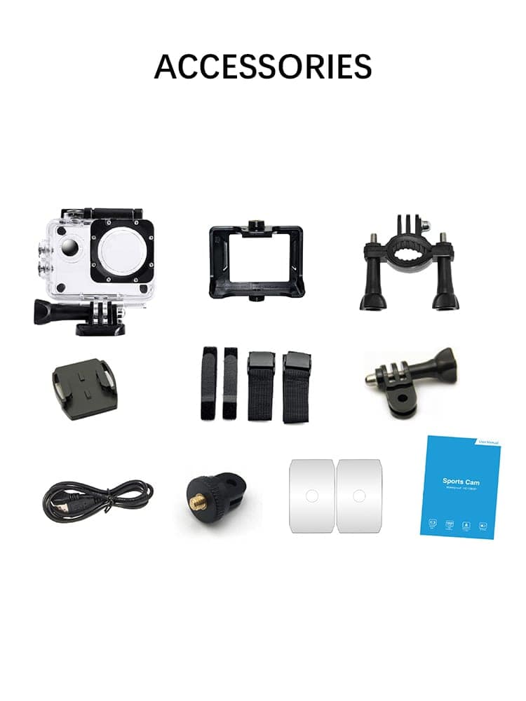 AUSHA 4K Waterproof Action Cam with Wi-Fi & 170° Wide-View Lens for Diving, Bike, and Outdoor Sports view 6