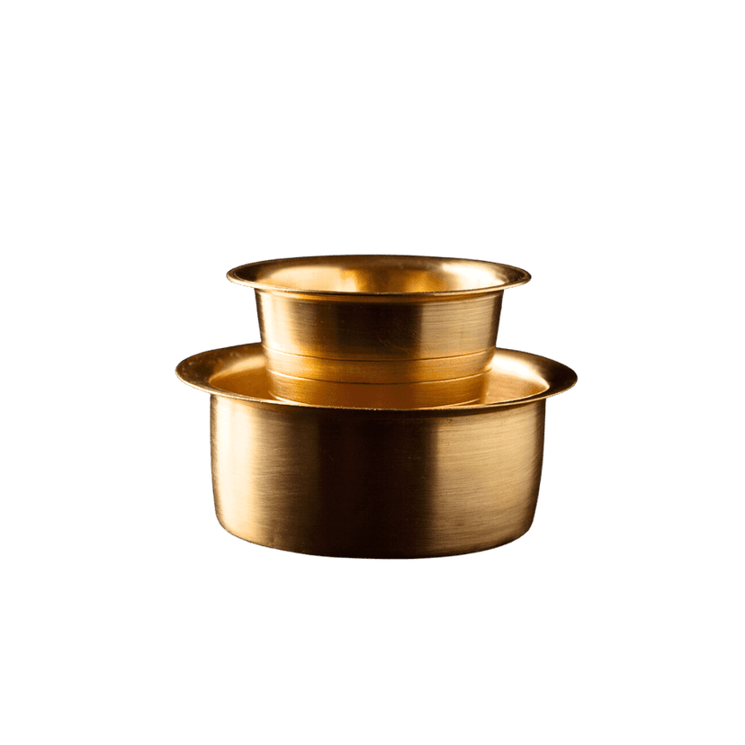 Brass Cup and Dabra - Set of 2 for Coffee/Tea view 2