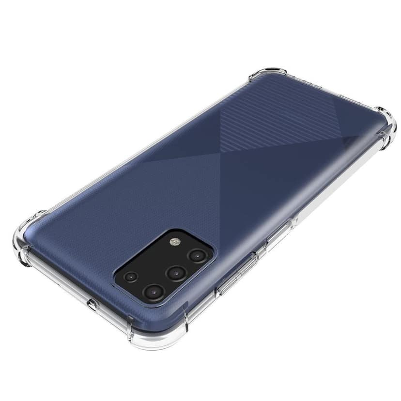 USTIYA for Samsung Galaxy A03s 4G Case Clear TPU Four Corners Cover Transparent Soft funda view 5