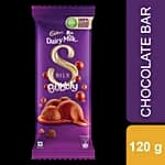 Cadbury Dairy Milk Silk Bubbly Chocolate Bar, 120 G