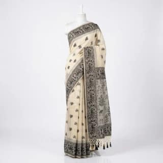 Tussar Cotton Sambalpuri Handmade Saree 2