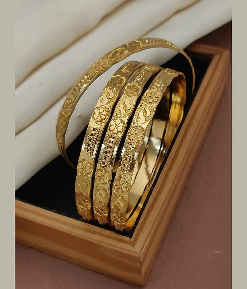Shivay Fashion Gold Bangle Set ( Pack of 2 )