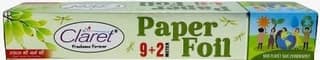 Claret 9+2 Meter Kitchen Paper Foil Roll, Durable for Cooking, High-Quality Paper Foil, Ideal for Food Wrapping and Storage - Pack of 1