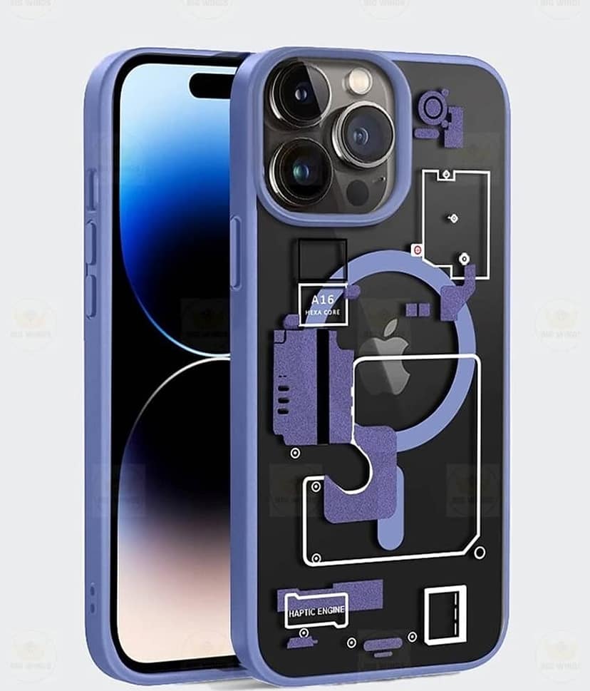 BIG WINGS Blue Printed Back Cover Polycarbonate Compatible For Apple iPhone 13 Pro ( Pack of 1 )