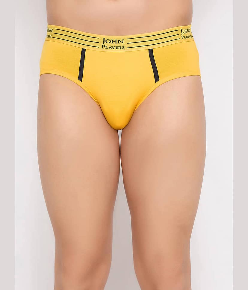 John Players Pack of 2 Cotton Blend Briefs For Men's ( Grey ) view 2