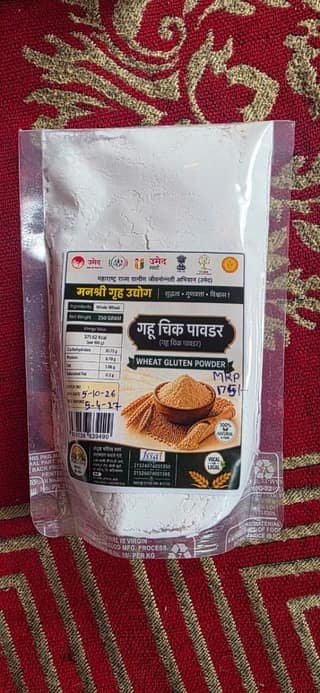 Manashree Gruh Udyog Wheat Gluten Powder (250g) | Natural & Pure | Baking & Cooking