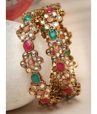 Sukkhi Multicolor Bangle Set ( Pack of 2 )