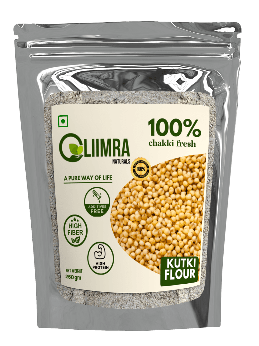 Liimra Naturals Millet Kutki Flour - High Fiber, Protein-Packed, Low GI, Gluten-Free Carbohydrate Replacement, 100% Chakki Fresh Flour (250 Gram) - 250 gm