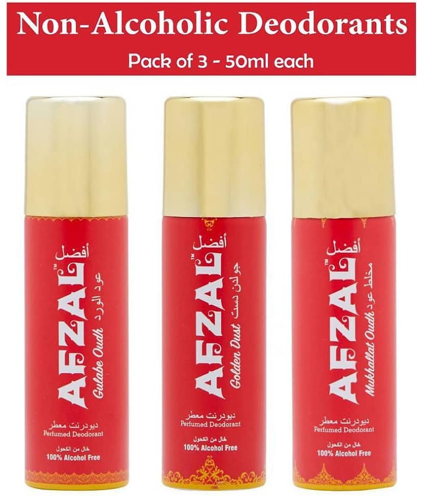 AFZAL Pack of 3 Unisex Daily use Deodorant Spray 50 mL Pack of 3 view 2